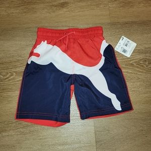 Puma Boys Swim Trunks Shorts Size 6 New